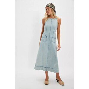 NWT Dex Denim Midi Dress - Bleachout